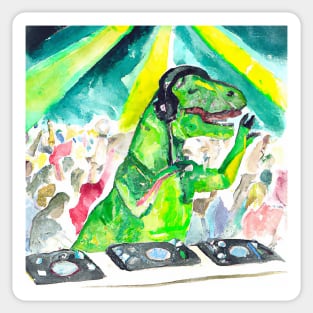 DJ T-Rex Sticker